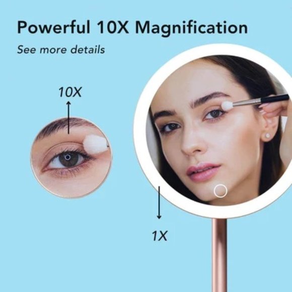 Nala 1X, 10X Magnification Pedistal Mirror - New in box. - Picture 9 of 9